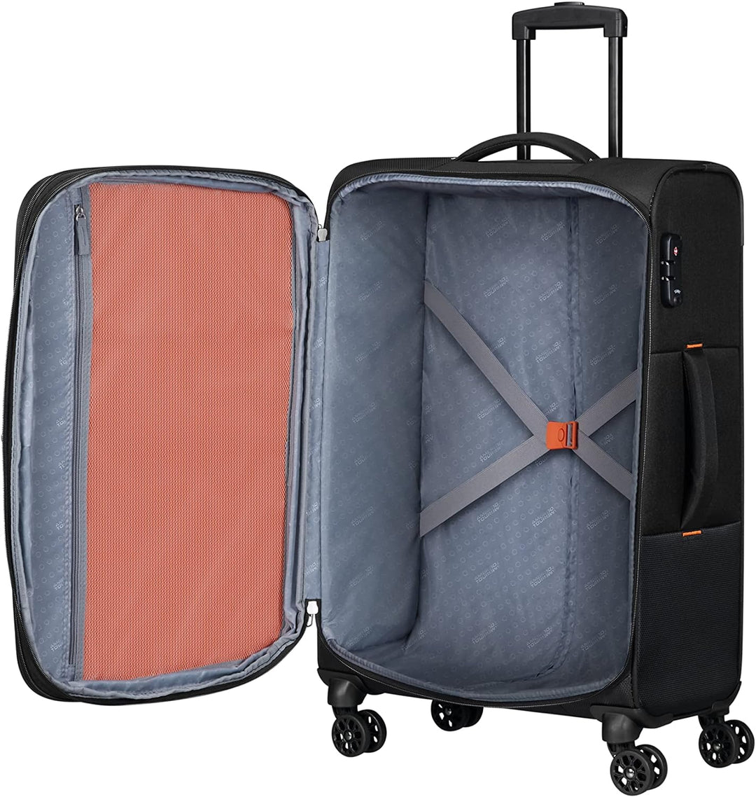 American Tourister Sun Break - Kofferset 3-teilig, Schwarz (Black), Schwarz