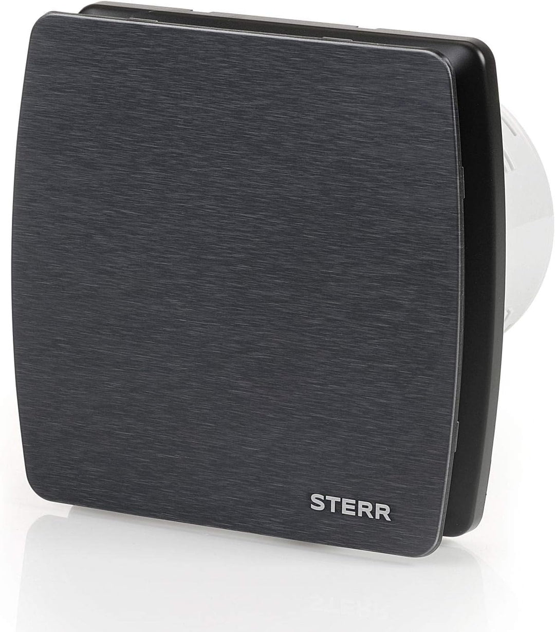 STERR Badezimmerlüfter 100mm mit Timer Schwarz silent badlüfter - Modern lüfter ins Badezimmer - Bad