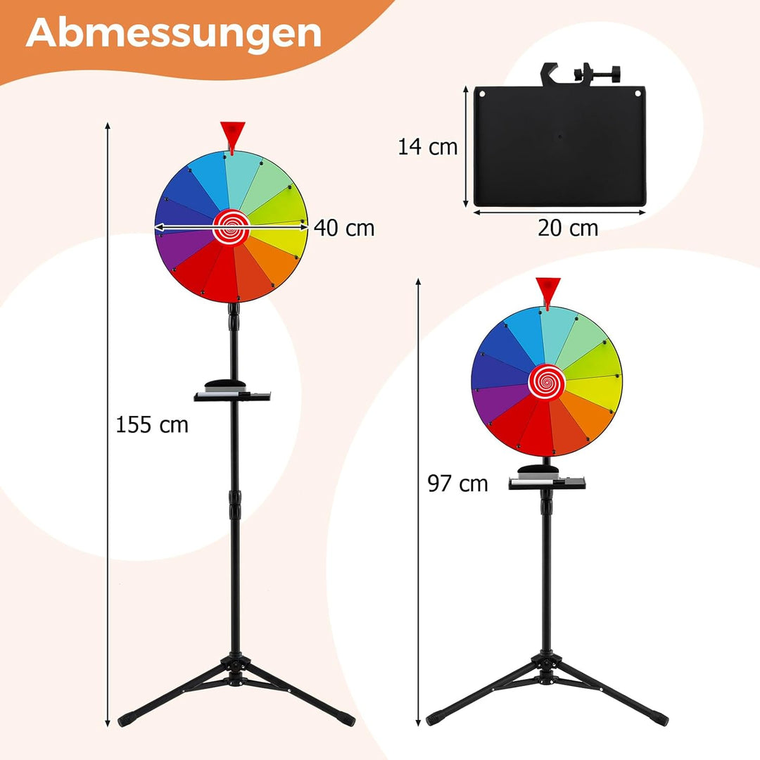 COSTWAY Glücksrad, Glücksrad zum Drehen Modell 3, Modell 3