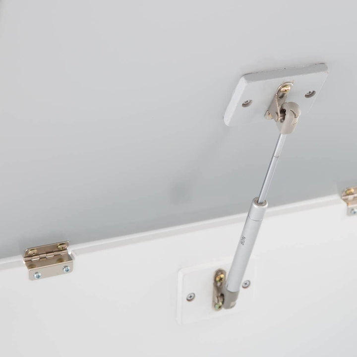 Spielzeugtruhe - weiss und grau - Silber - Atmosphera créateur d'intérieur cm Grau, cm Grau