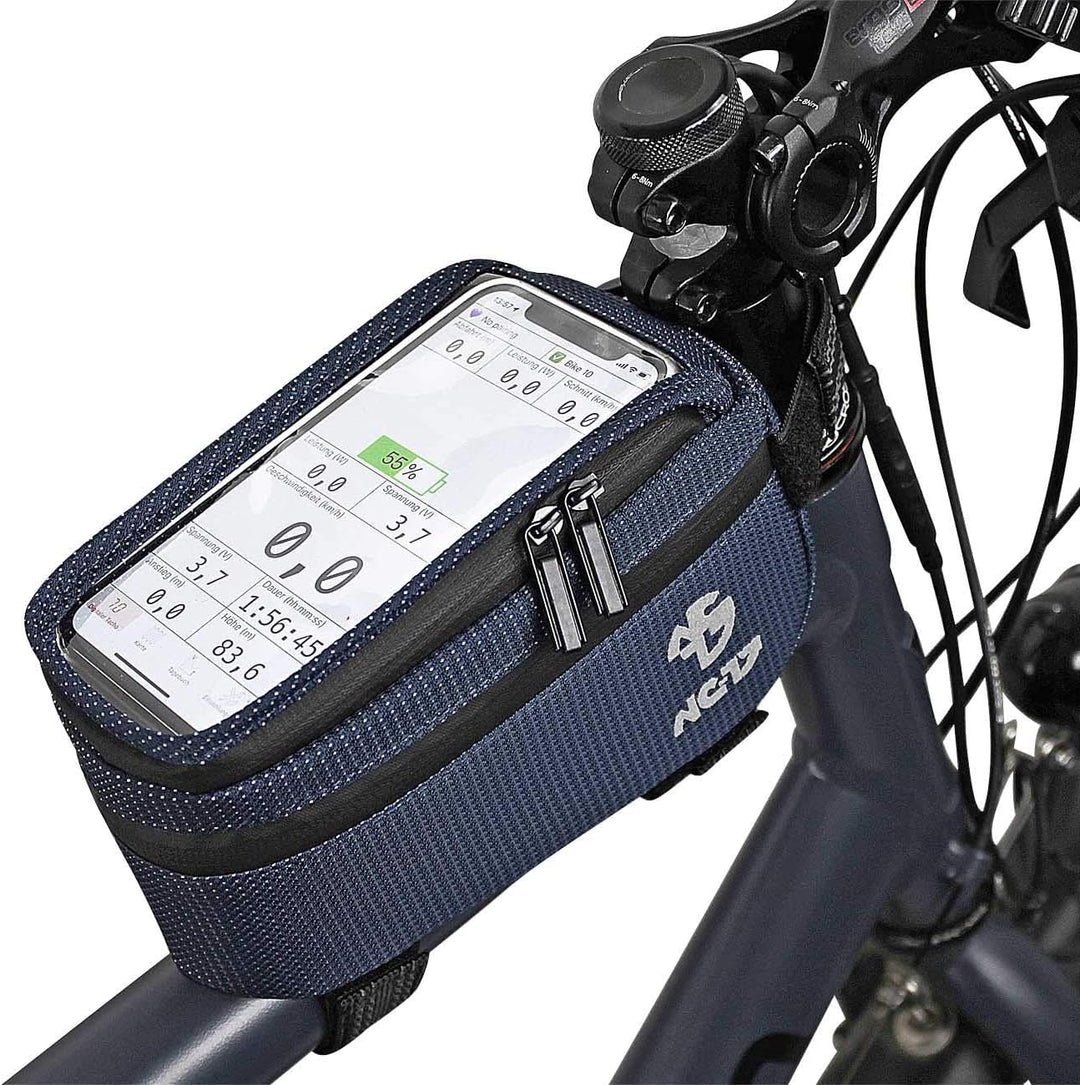 NC-17 Connect Universal Oberrohrtasche DOT / Fahrrad-, Smartphonetasche mit Klettverschluss, Staufac