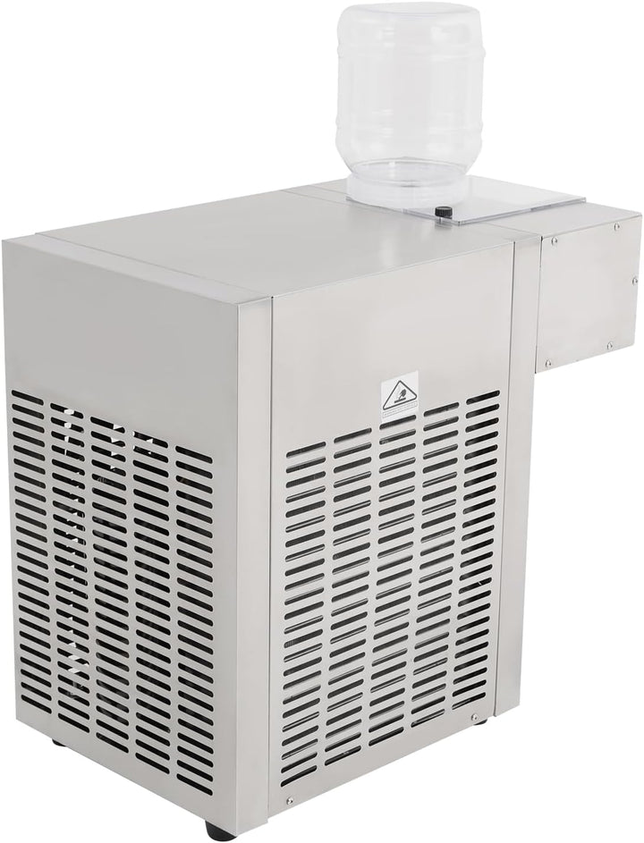 Schneeflocken Eismaschine 180kg/Tag 1200W Gewerbliche Schnee Eis Maschine aus Edelstahl, 9 stufige r