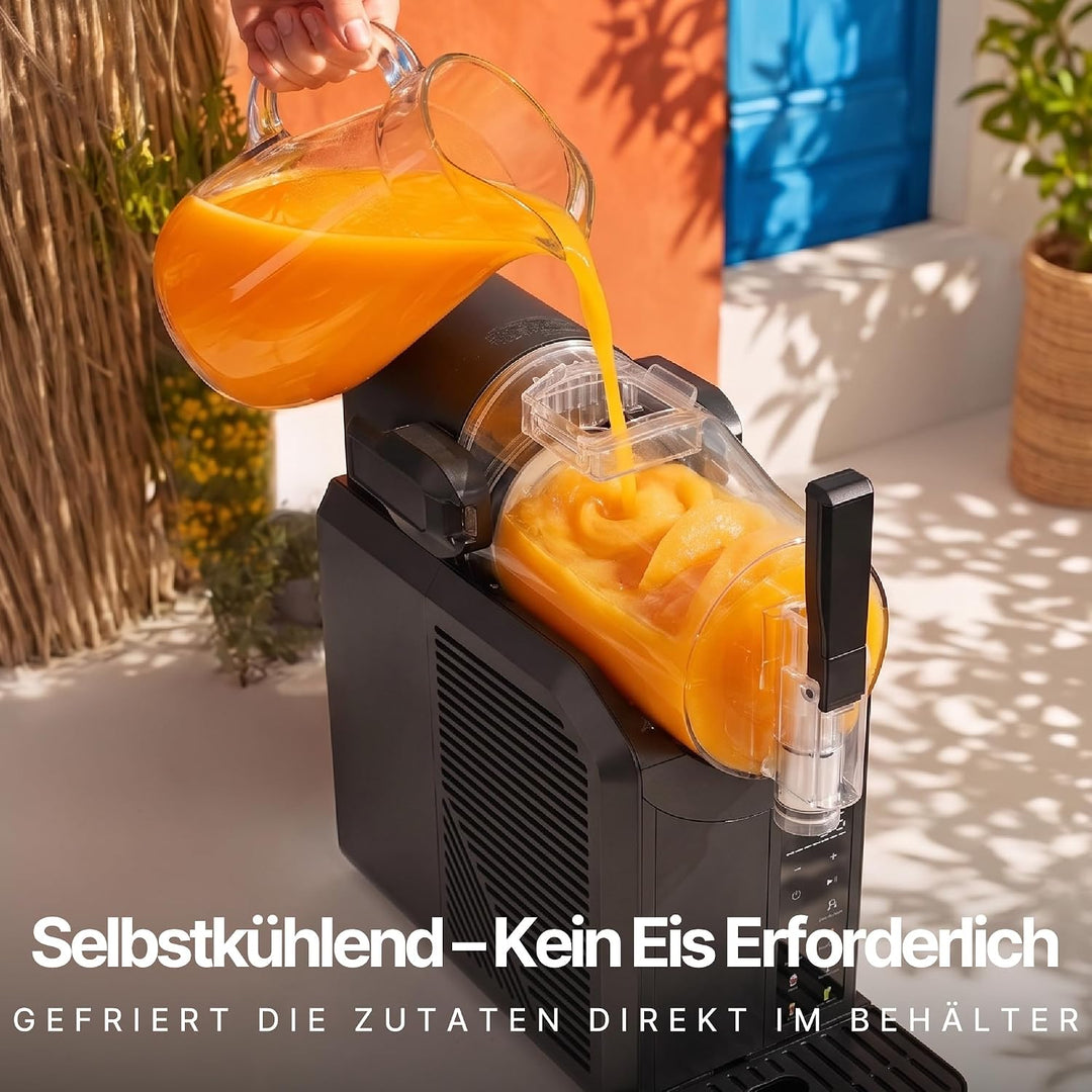 Seeger SuperSlush, 2L 7-in-1 Slush Maschine für zu Hause, 7 Smarten Programma, Automatische Reinigun