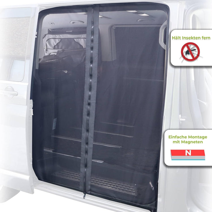 Moskitonetz Magnetisch Schiebetür für VW T5 T6 T6.1 Multivan