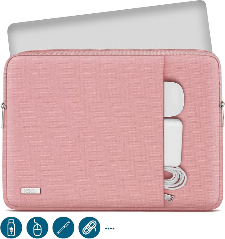 TECOOL 14 Zoll Laptoptasche LaptopHülle für 14” Lenovo Thinkpad ideapad HP Elitebook Acer Dell Chrom