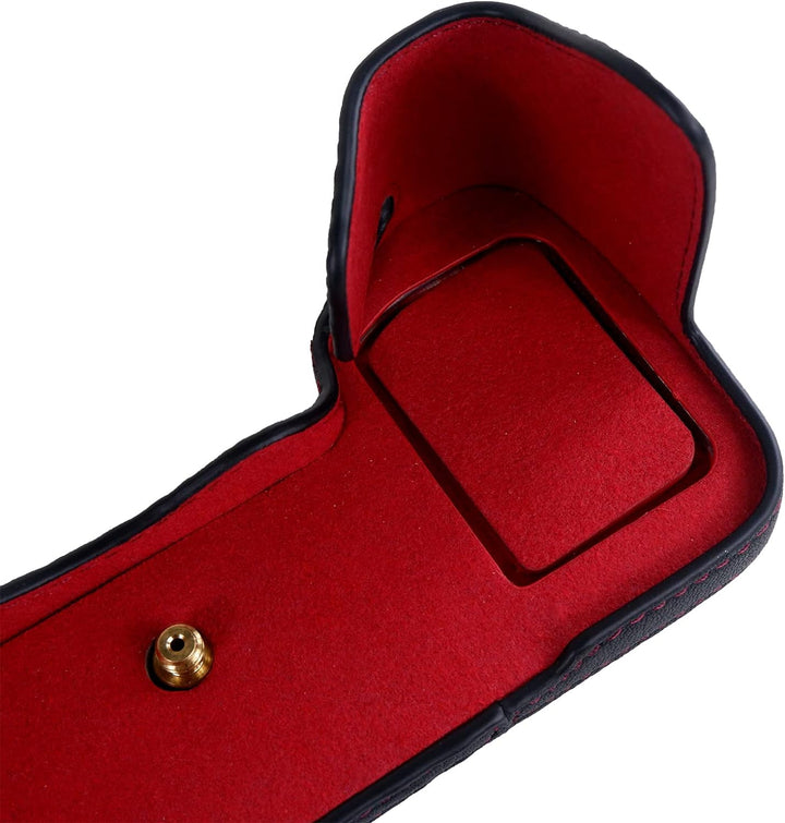 Rieibi Alpha 7 IV Kameratasche, Echtes Echtleder Tasche für Sony a7 IV a7S III A1 Digitalkamera, Sch