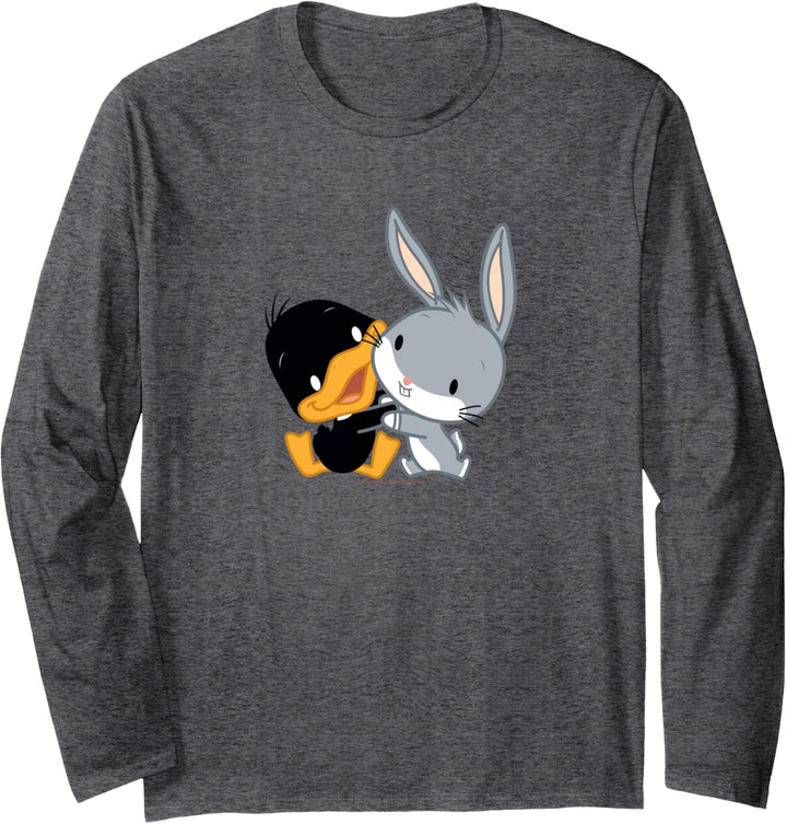Looney Tunes Bugs and Daffy Chibi Hug Langarmshirt