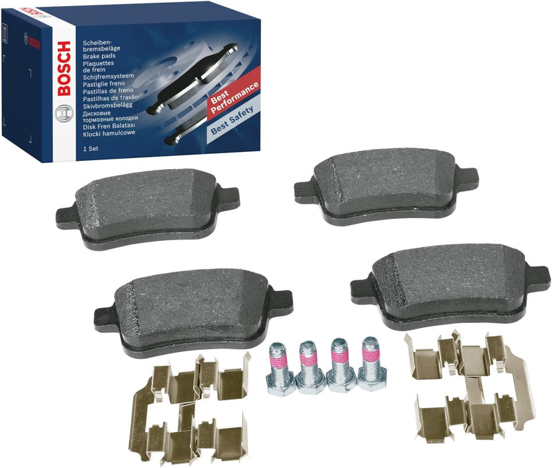 Bosch BP1221 Bremsbeläge - Hinterachse - ECE-R90 Zertifizierung - vier Bremsbeläge pro Set