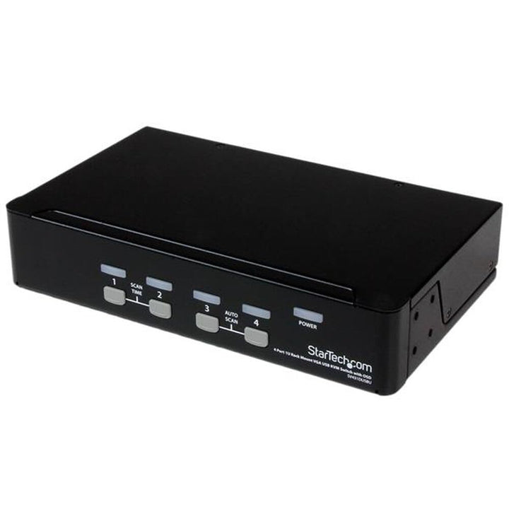 StarTech.com 4 Port VGA / USB KVM Switch - 4-fach VGA KVM Umschalter mit OSD zur Rack-Montage 4 Port