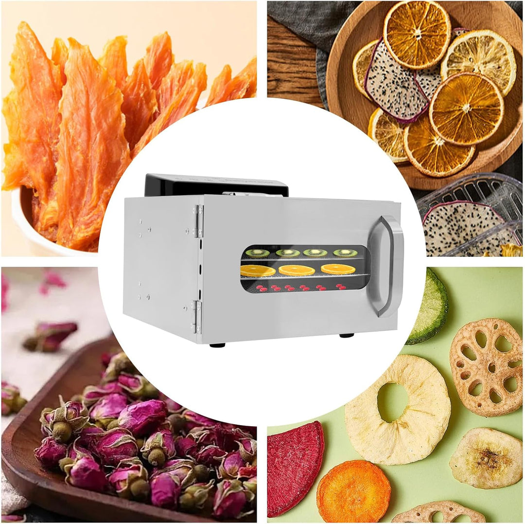 DöRrautomat Edelstahl DöRrapparat Obsttrockner Lcd Timer DöRrgeräT KüChe GemüSe Fleisch Dehydrator D