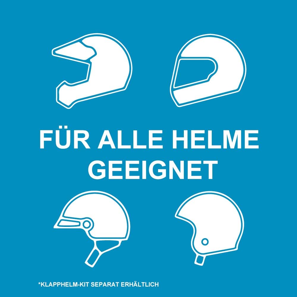 CARDO Spirit Motorrad Bluetooth Kommunikationssystem Headset - Schwarz, Einzelpackung Spirit