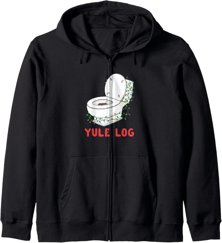 Christmas Yule Log Festive Toilet Bowl Floater Funny Kapuzenjacke