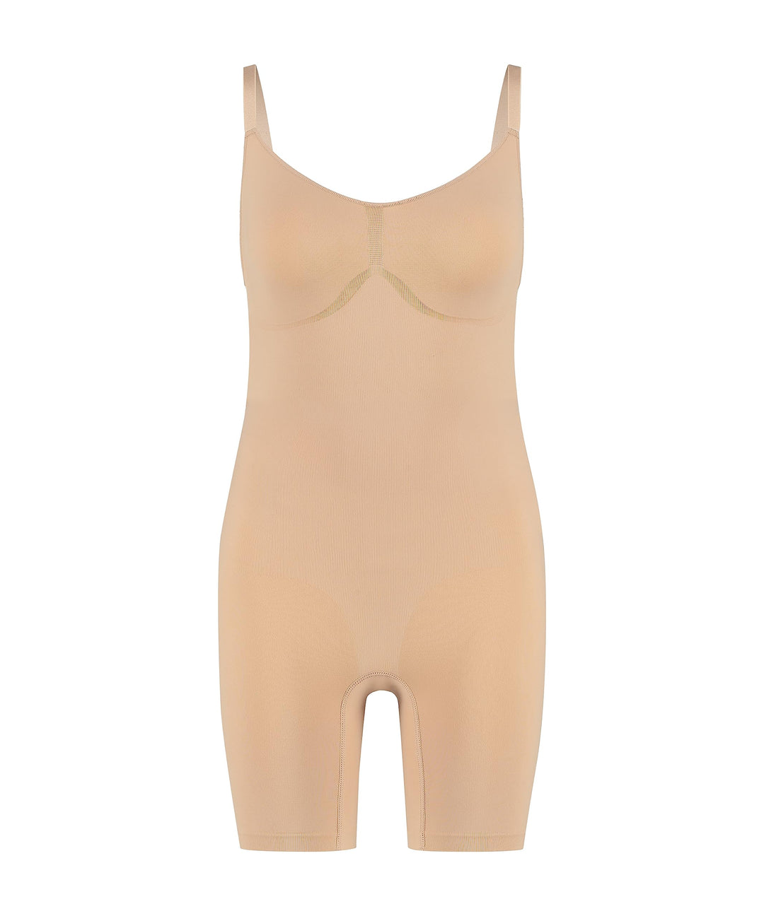 Hunkemöller Nahtlos betonender Bodysuit mit hohem Beinausschnitt, rugby tan