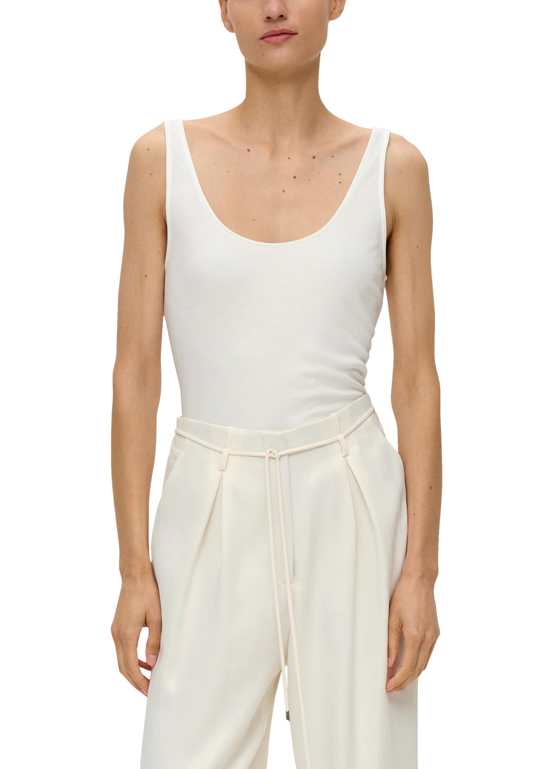 s.Oliver BLACK LABEL Damen T-Shirt 44 Creme 0200, 44 Creme 0200