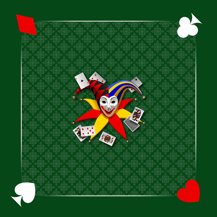 Belote Joker Teppich – Grün – 60 x 60 cm – Französisches Produkt