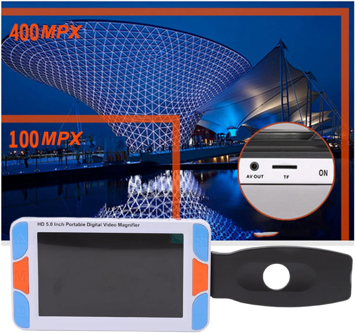 CCYLEZ 5 Zoll Handheld Video Digital Lupe, Elektronische Sehhilfe, Unterstützung des Bildschirms Zum