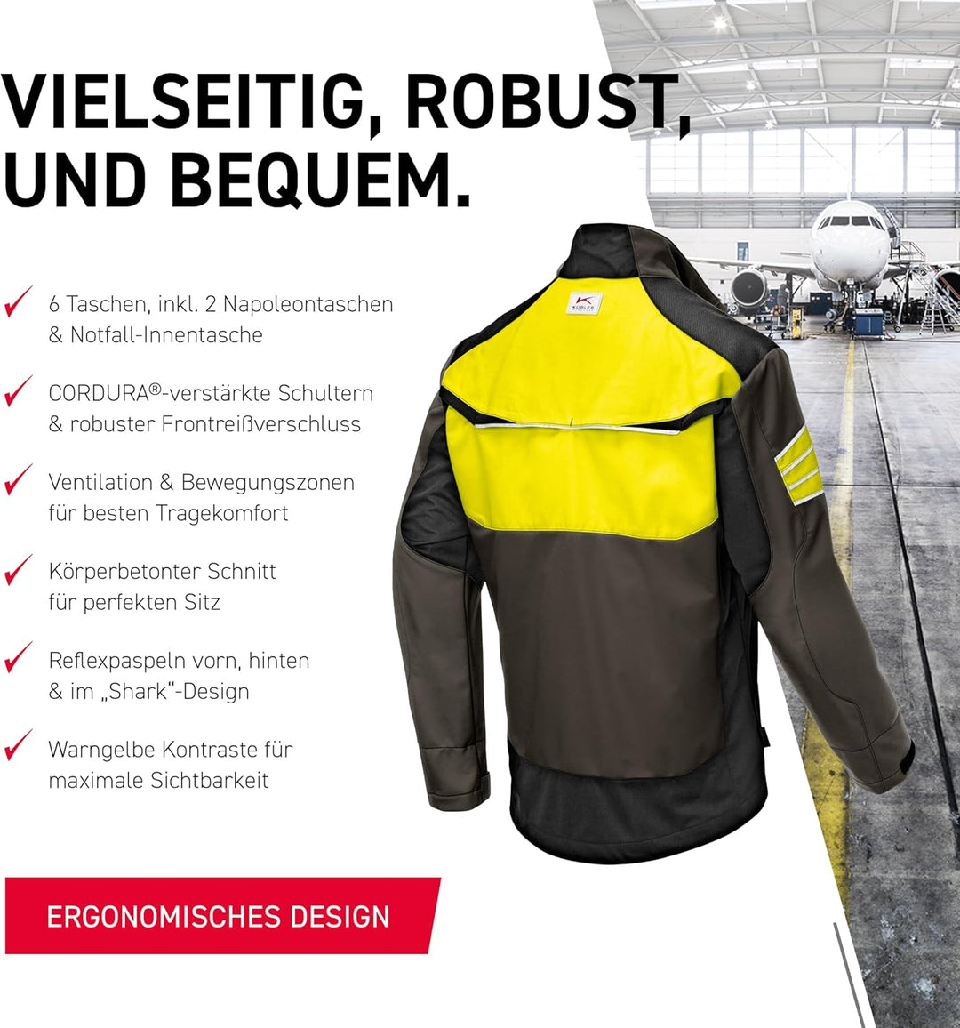 KÜBLER Workwear Herren Jacke Jacke, Grün