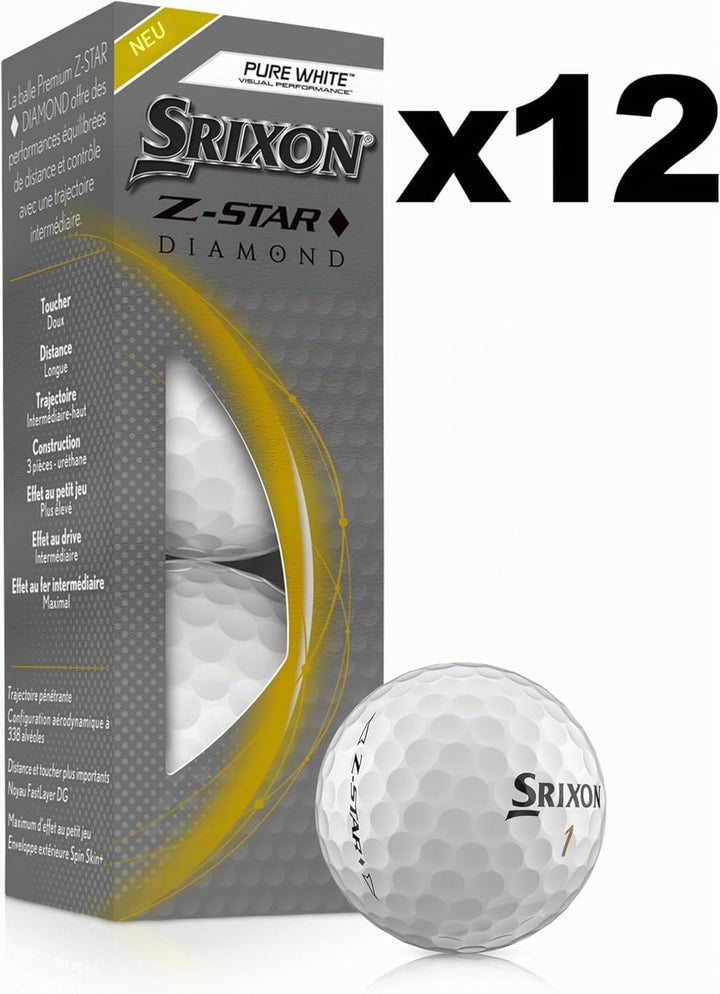 Srixon Z-Star Diamond Golfbälle reinwess, reinwess