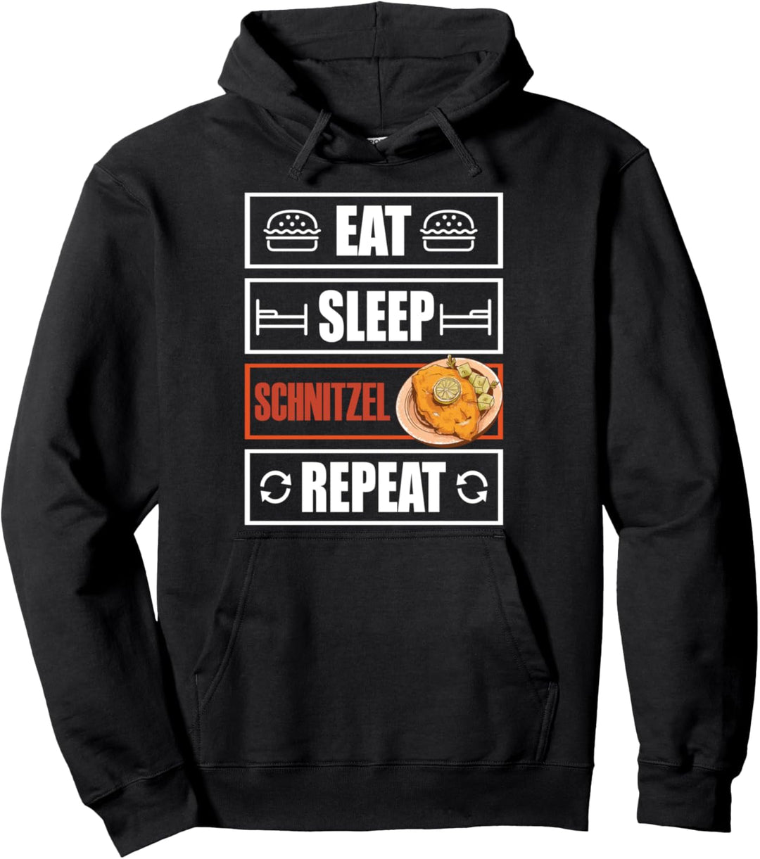 Eat Sleep Schnitzel Repeat Pullover Hoodie