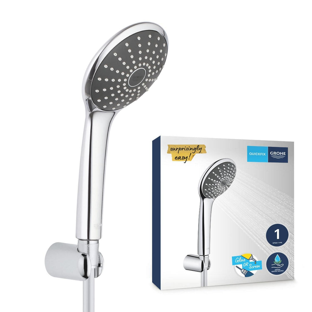GROHE Vitalio Joy mono | Wandhalterset mit 1 Strahlart | chrom | 27324000, Wandhalterset