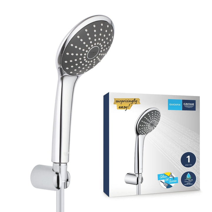 GROHE Vitalio Joy mono | Wandhalterset mit 1 Strahlart | chrom | 27324000, Wandhalterset