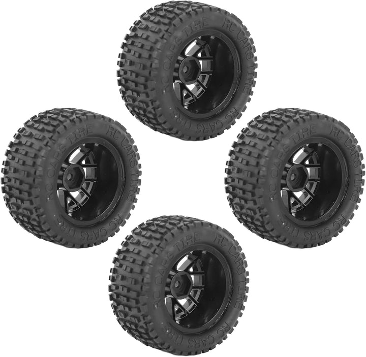 SUNGOOYUE RC Gummireifen, 4 Stück Universal Truck Wheel RC Ersatzteil für 1:14 1:16 1:18 Automodell