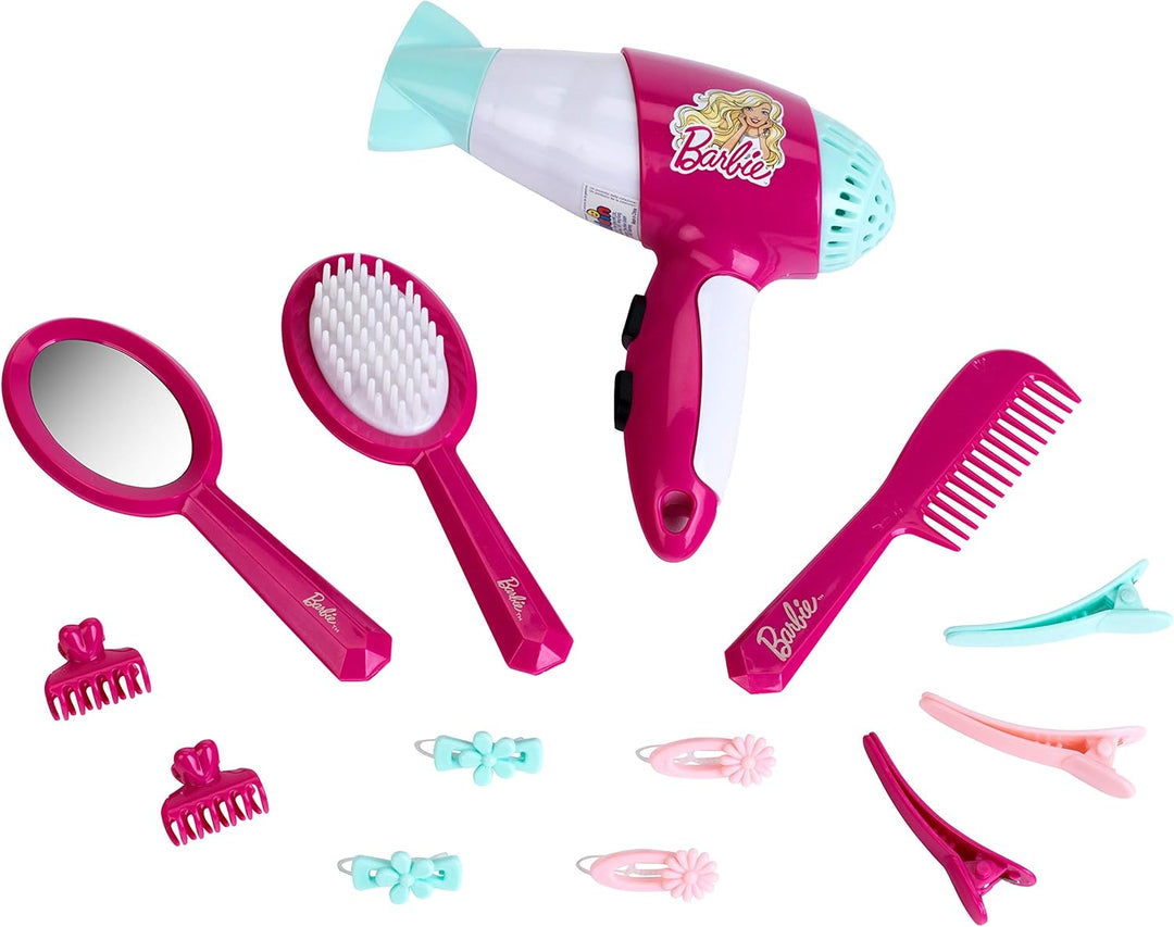 Theo Klein 5328 Barbie Schönheitsstudio mit Licht- und Soundfunktion & 5790 Barbie Frisier-Set I Zub