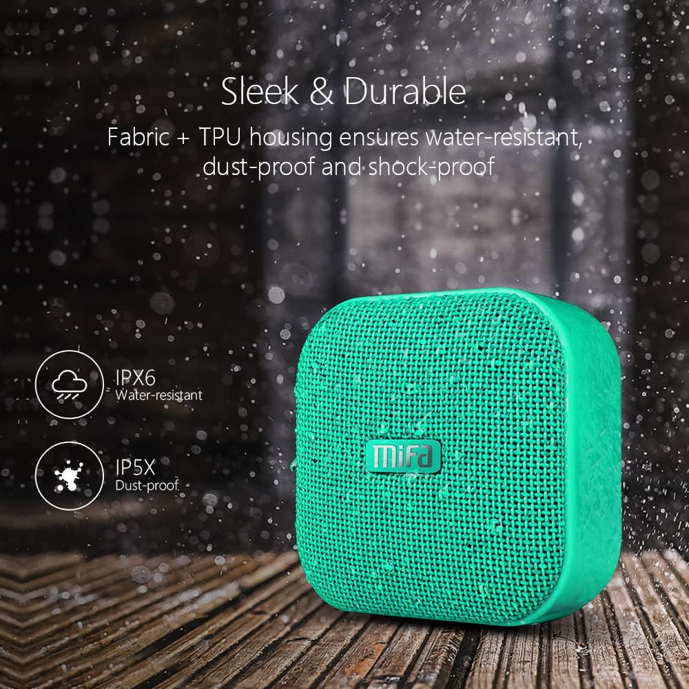 MIFA A1 Mini Lautsprecher Bluetooth, Technologie True Wireless Stereo, 15 Stunden Spielzeit, IP56 Wa