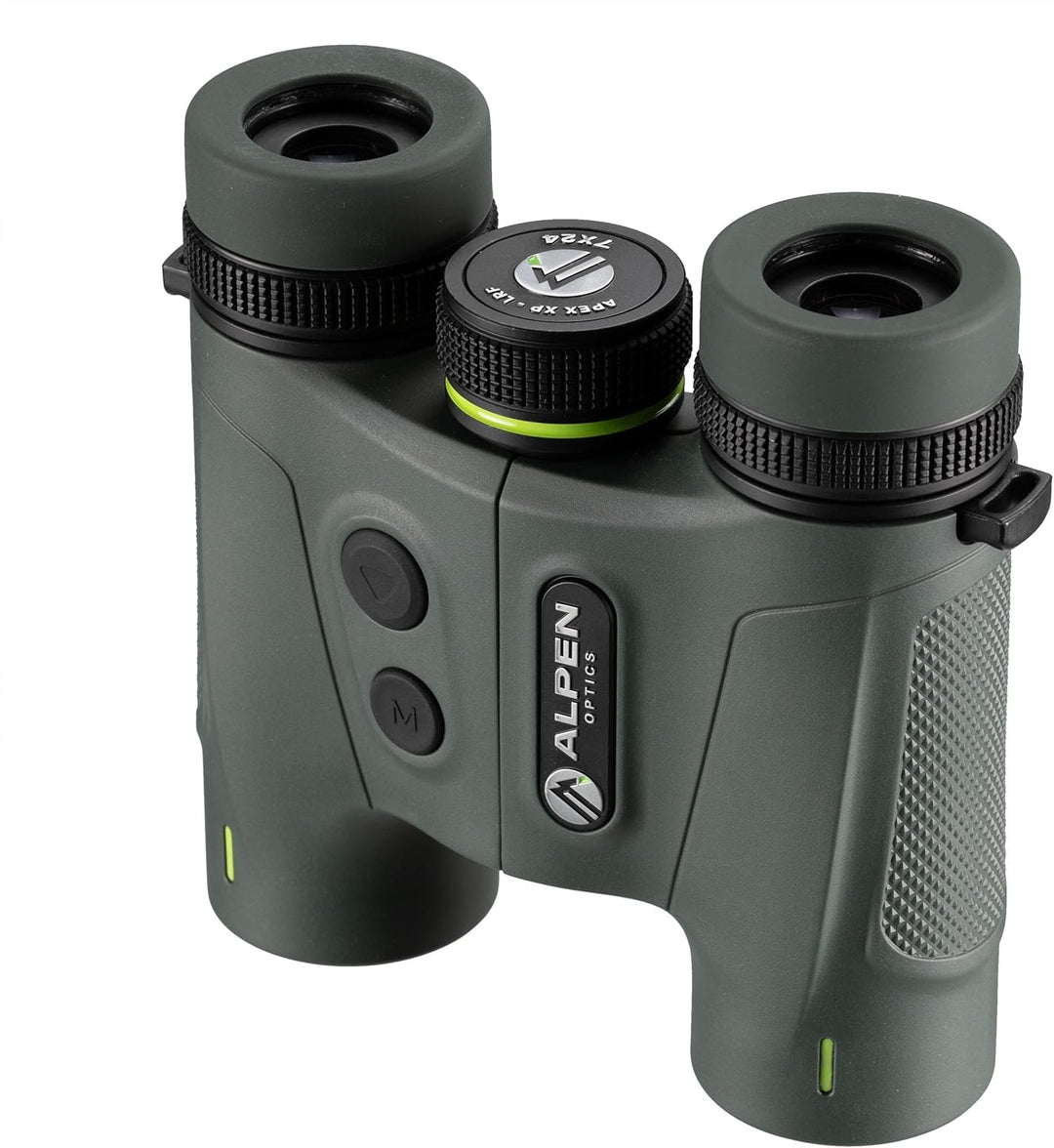 Alpen Optics Apex XP 7x24 LRF Fernglas mit Entfernungsmesser, Multicoating, LCD-Anzeige, Robustes PP