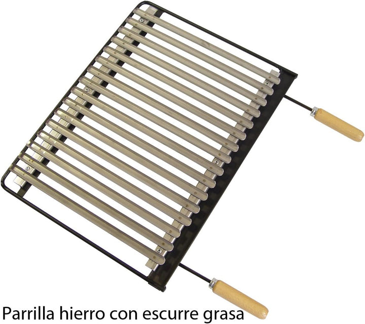 Imex EL Zorro 71406, Grill mit Eisenrost, 60 x 43 x 33 cm, schwarz