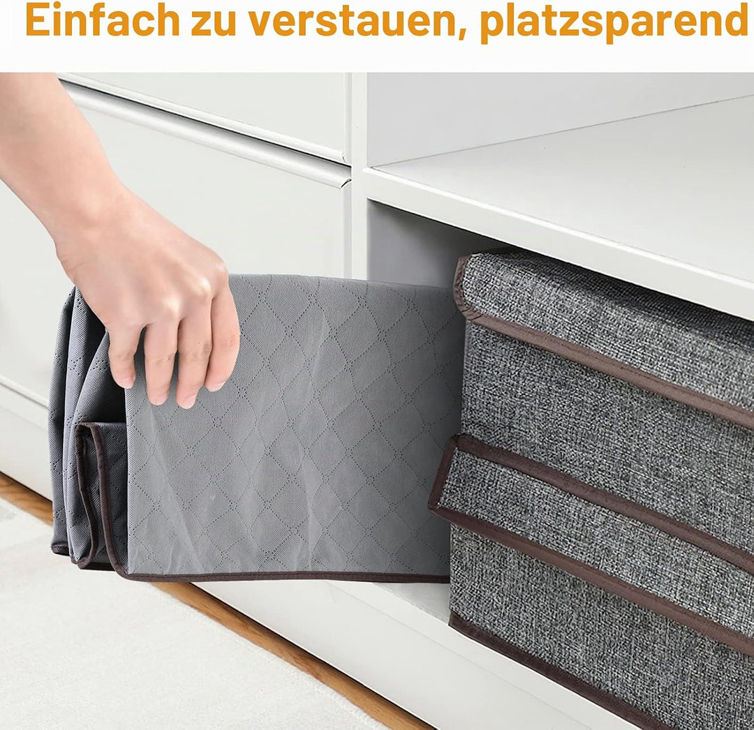 AiQInu Aufbewahrungstasche Gross 90L, 3 Stück Faltbare Kleideraufbewahrung mit Verstärkt Griff, Aufb