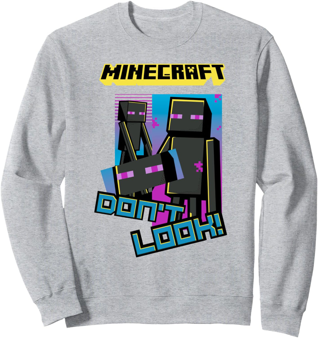 Minecraft Enderman Don't Look! Poster Sweatshirt