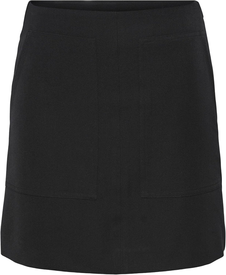 YAS Damen Yasloui Hw Short Skirt Noos Rock S Schwarz, S Schwarz