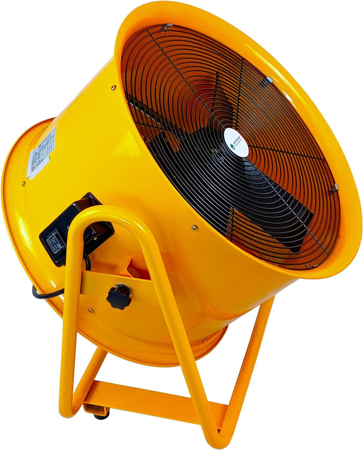 Doctor San - Sanierungstechnik Hallenventilator Bauventilator Metallventilator Baugebläse Windmaschi
