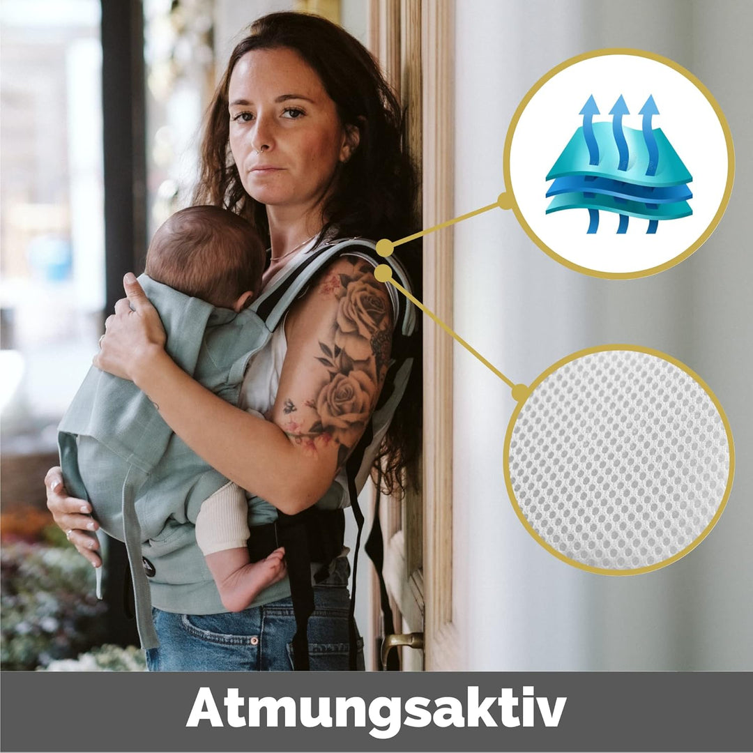 Amarsupiel - Babytrage Ergonomisch Von 4 bis 6 Monaten bis 3 oder 4 Jahre - Bequem und Einfach Anzup