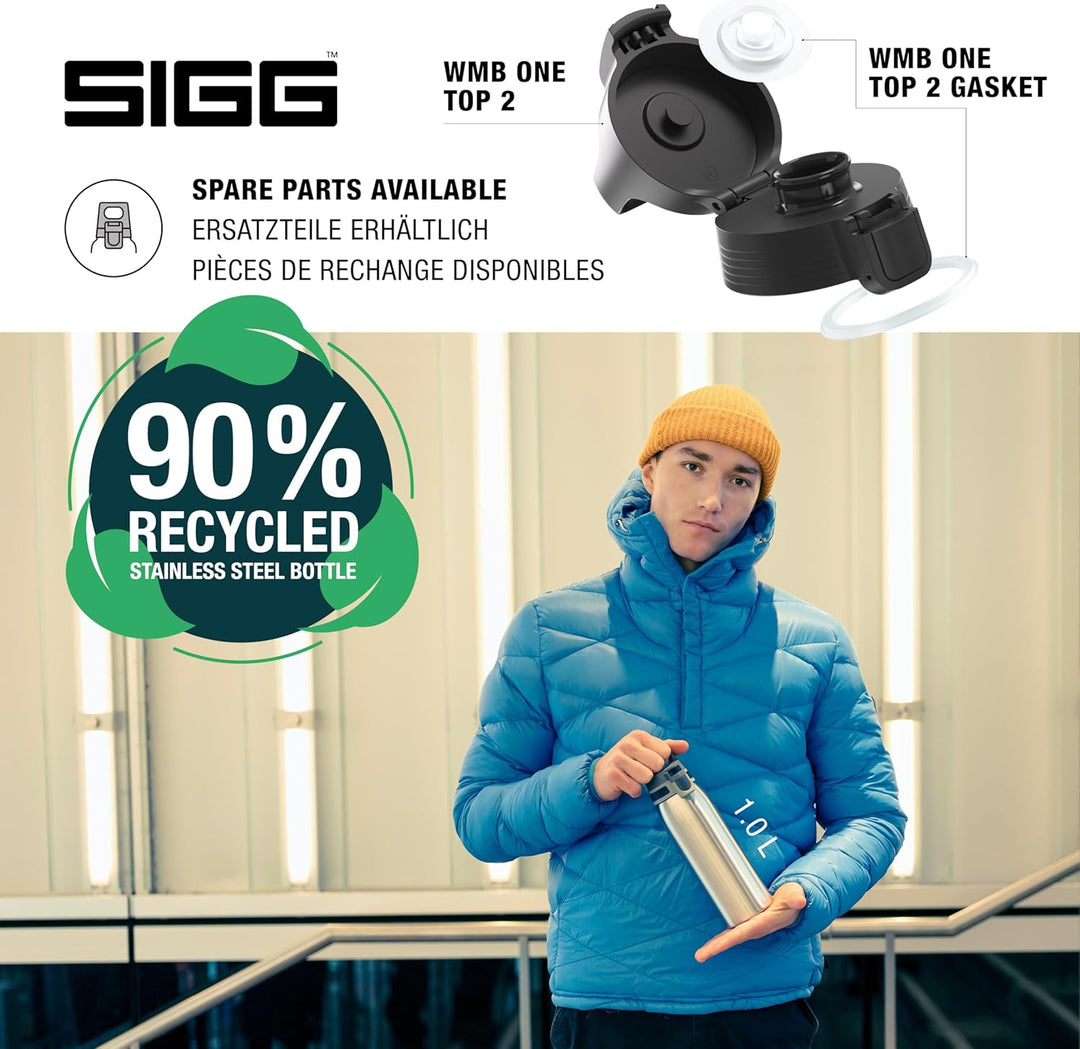 SIGG - Edelstahl Trinkflasche - Shield ONE - Für Kohlensäurehaltige Getränke Geeignet - Auslaufsiche