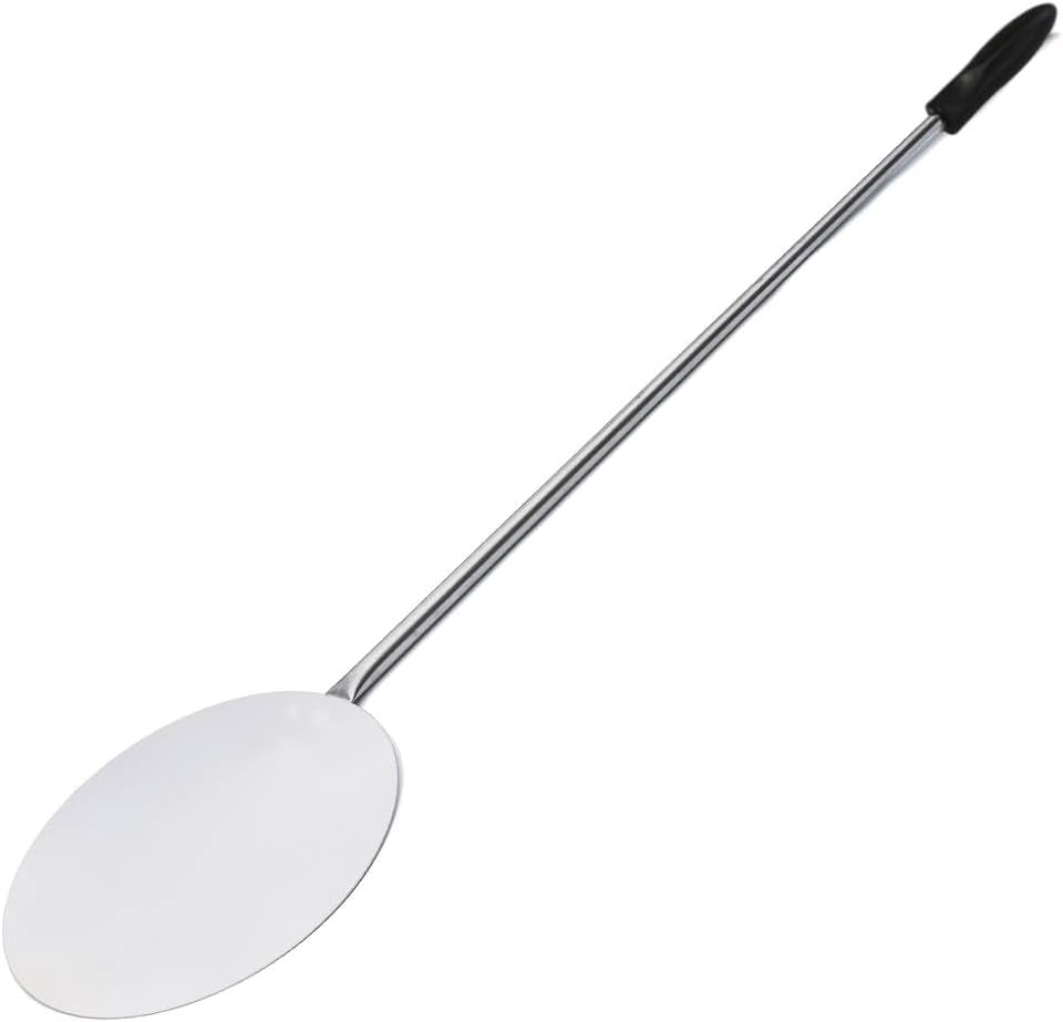 GIEMME 4 Stücke Pizzaschaufel-Set aus Edelstahl Für Tiefe Öfen 70/80 Cm