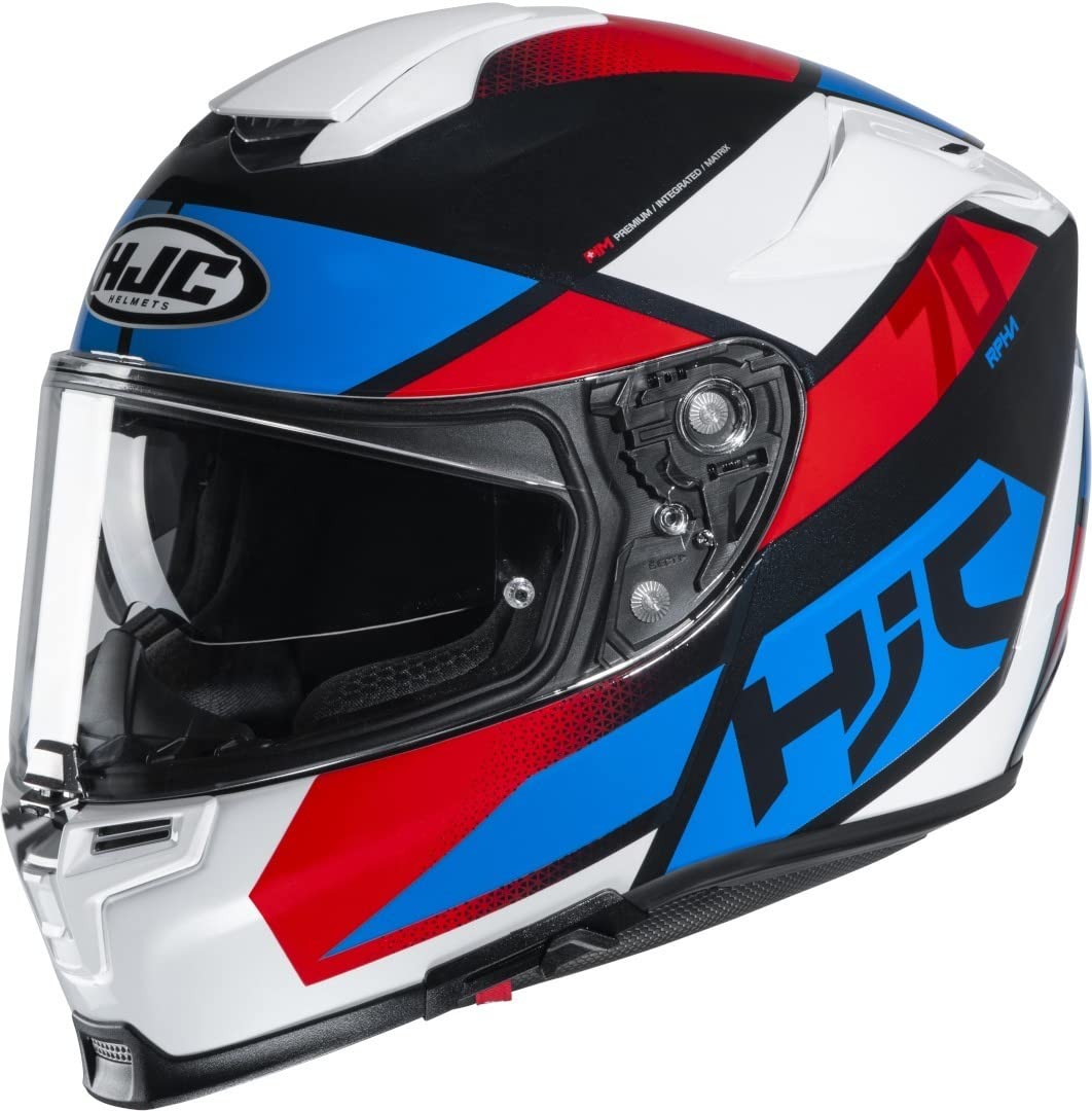 Motorradhelm HJC RPHA 70 DEBBY MC21, Schwarz/Weiss/Blau/Rot, S