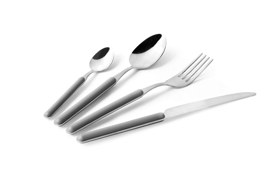 Excelsa Eclipse Besteck-Set, 24-teilig, Edelstahl 18/0 Grau, Grau
