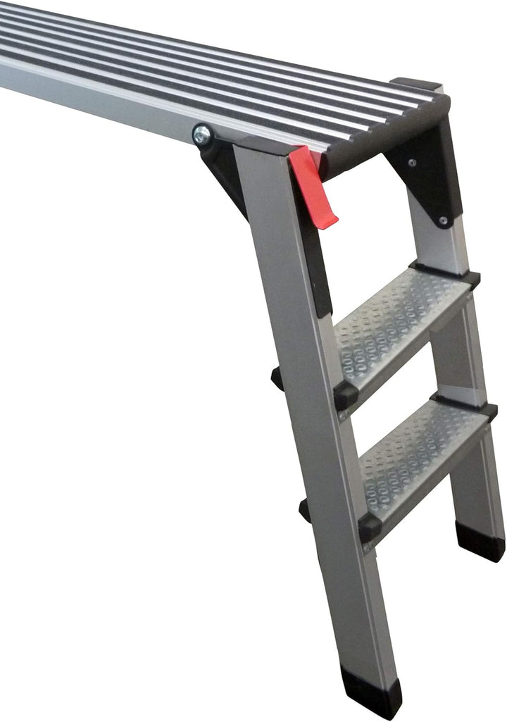 Arbeitsplattform Arbeitsbühne Gerüstleiter 70 cm Arbeitshöhe Aluleiter Tritt Stufentritt (70 cm Arbe