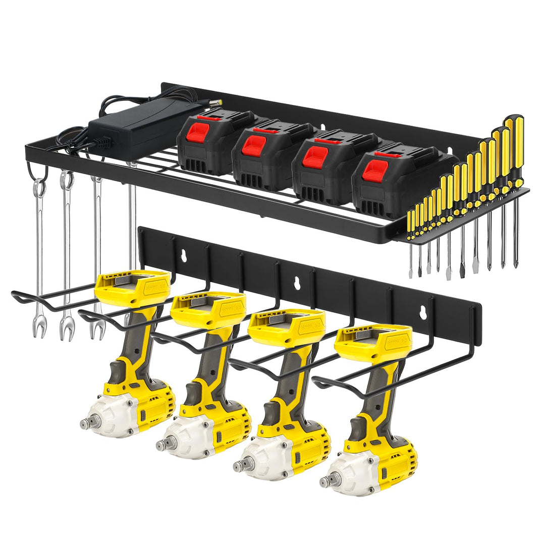 Werkzeugspeicher Aufbewahrung Wandhalterung, Pollen Elektrowerkzeug Organizer Akku Schlagbohrschraub