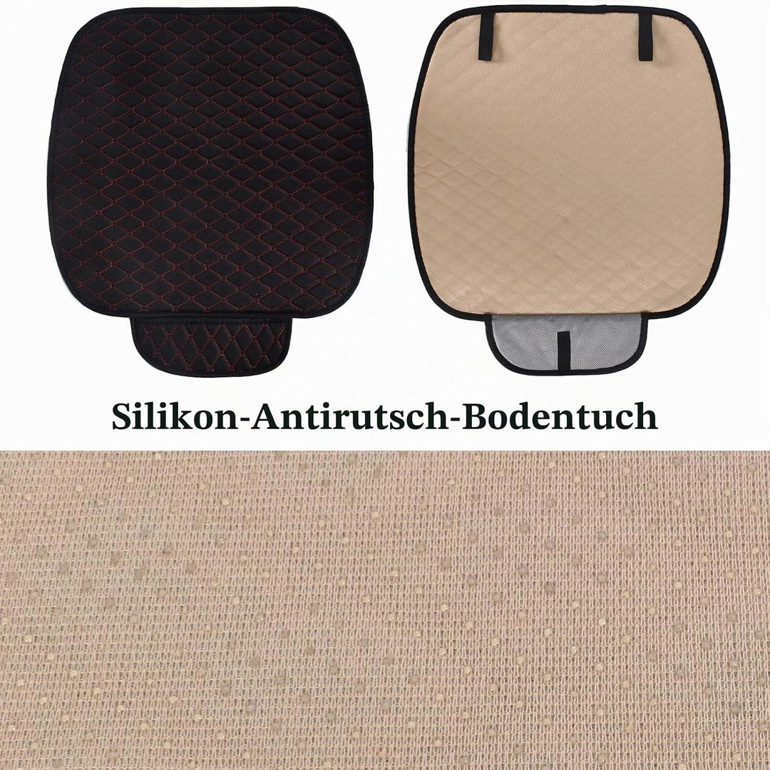 Colexy 2 Stück Universal Sitzauflagen Vordersitze 51 * 50 cm Sitzkissen Auto Vordersitze rutschfest