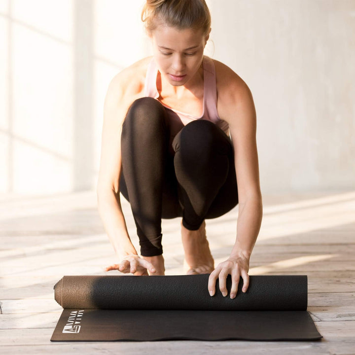 AsVIVA Bodenschutzmatte UM2-136x67 cm - Fitnessmatte für Yoga & Bauchmuskeltraining - Unterlegmatte
