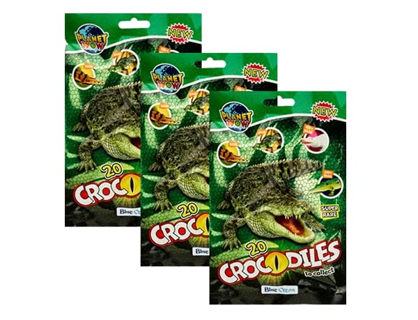 Generisch Blue Ocean Planet Wow/Crocodiles Krokodile / 3X Sammeltüten
