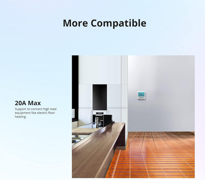 SONOFF THR316 Origin 16A Smart Schalter mit Temperatur und Luftfeuchtigkeit Überwachung Kompatibel m