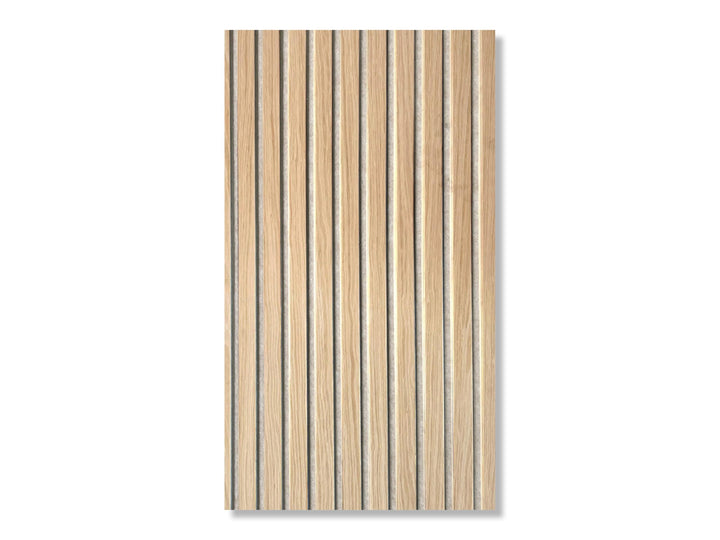 Akustikpaneele AURA Balance Oiled Oak 240x60cm | Wandpaneele Holzoptik Eiche geölt | Filz Beige | 1-