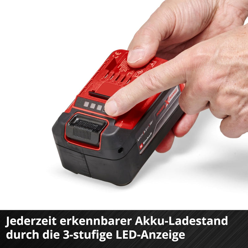 Einhell System Akku Power X-Change Plus (Lithium Ionen Akku, 18 V, 5,2 Ah, passend für alle Power X-