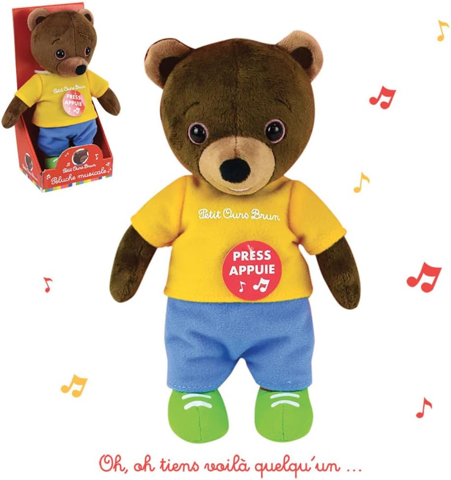 Jemini 023799 Kleiner Bär, braun, Plüsch, Musik, 20 cm