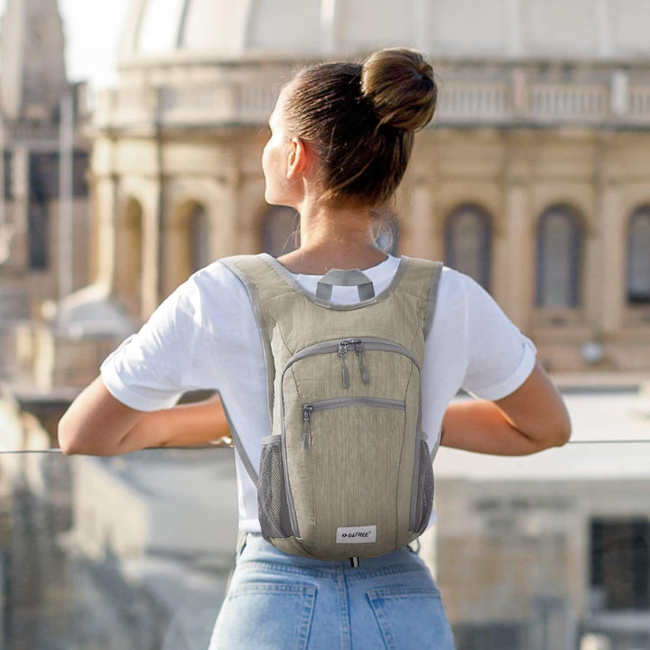 G4Free Kleiner Rucksack, faltbar, 10/15 l, leicht und faltbar, für den Aussenbereich, Reiserucksack,