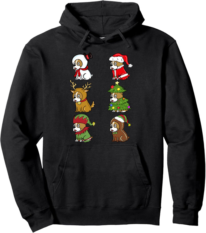 Englische Bulldogge Weihnachten Kostüme Weihnachten Hund Pullover Hoodie